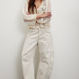 Freepeople Barrel Jeans , Milk